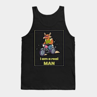 I Am Real Man! Funny T-shirt Tank Top